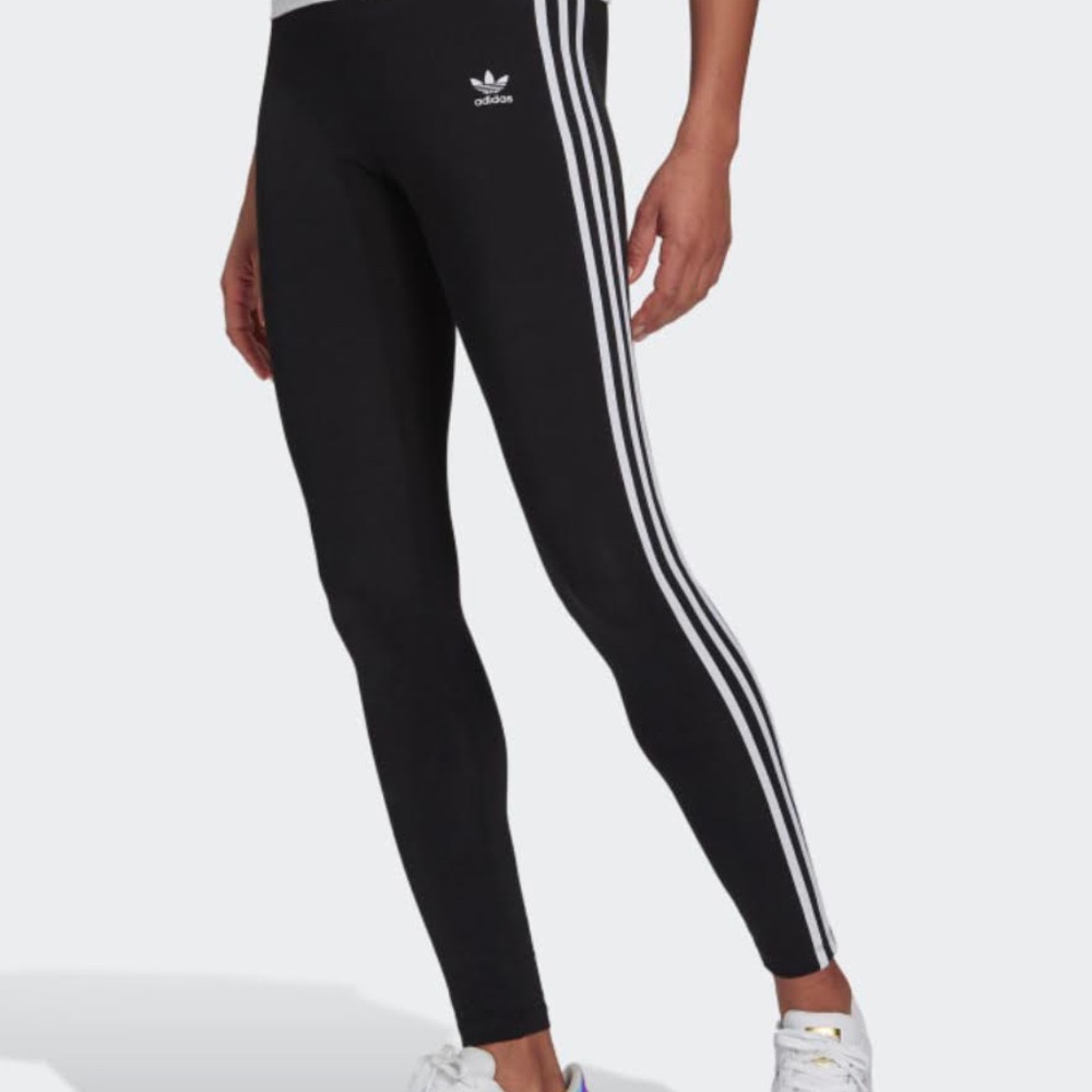 NWT ADIDAS ADICOLOR CLASSICS 3-STRIPES TIGHTS BLACK SIZE MEDIUM